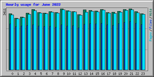 Hourly usage for June 2022